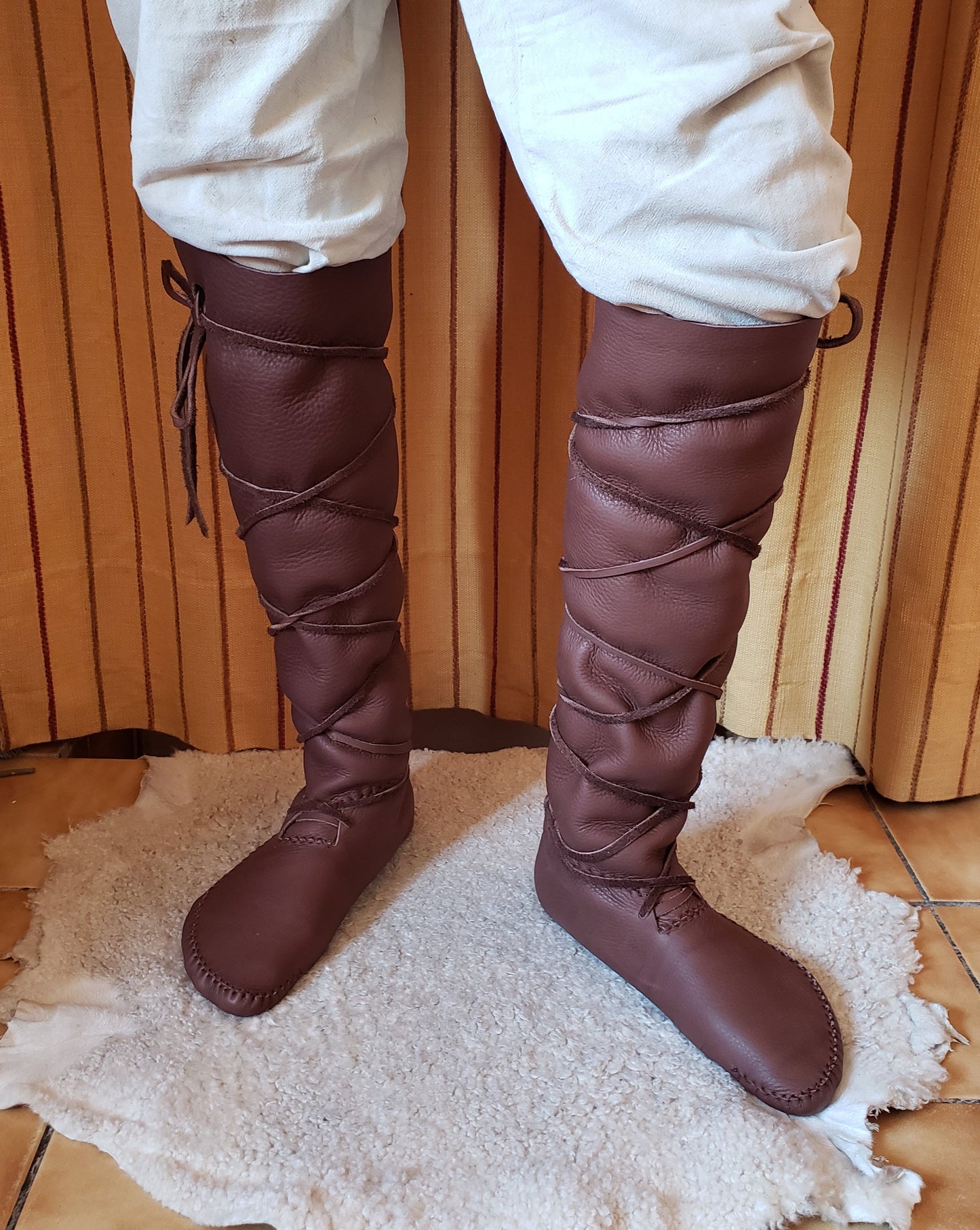High Leather Boots