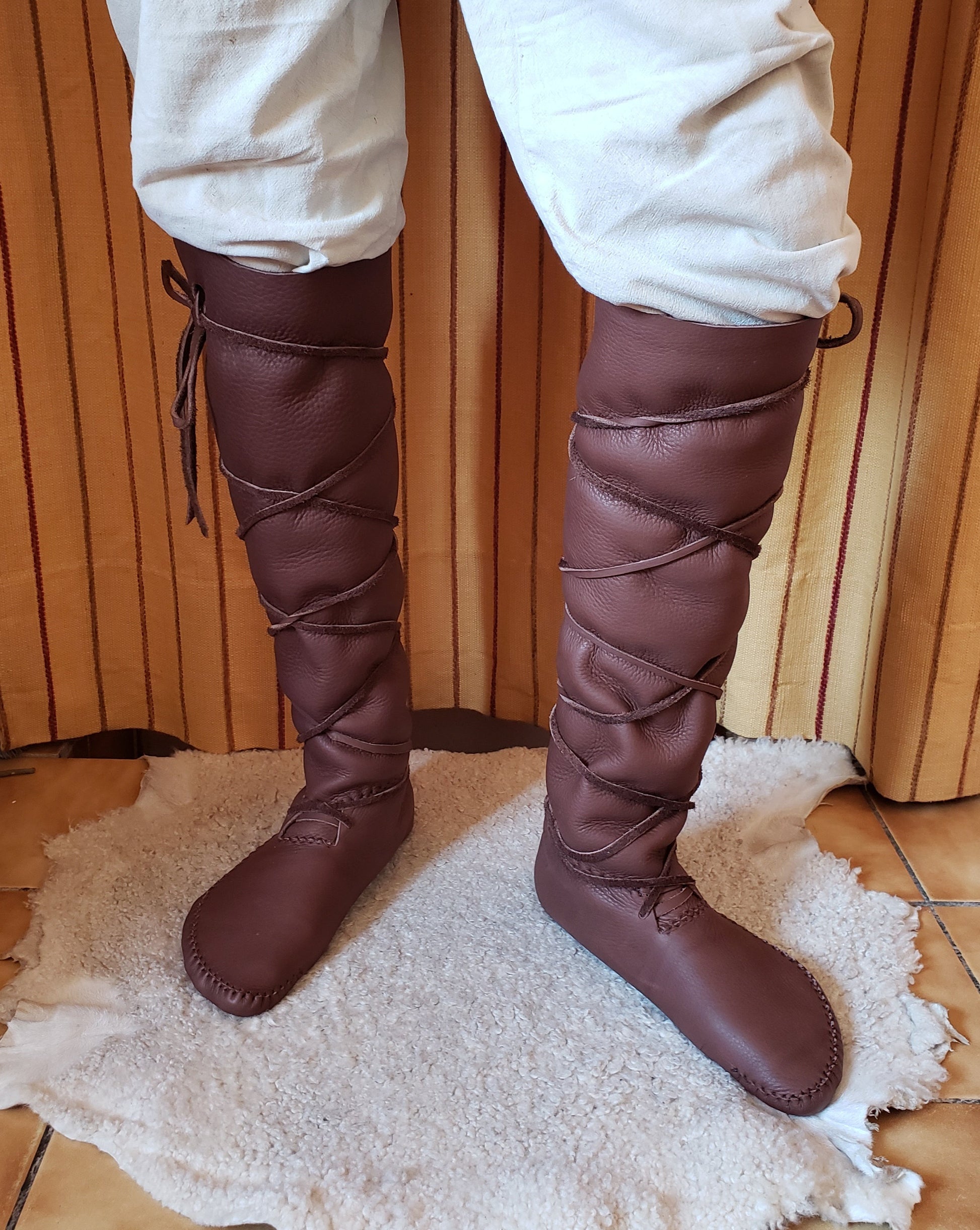 High Leather Boots
