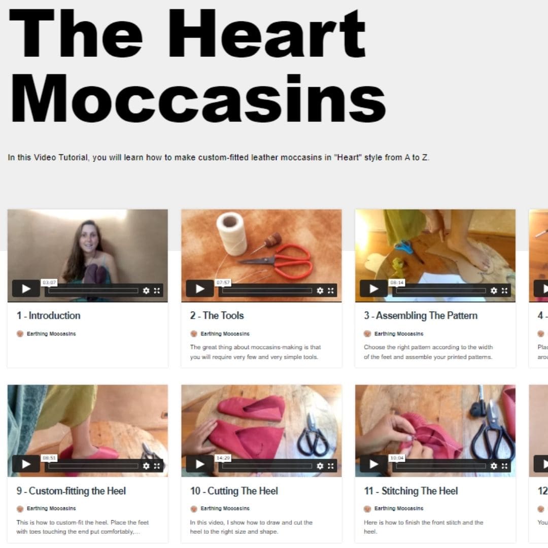 DIY Kit for Heart Moccasins Earthingmoccasins