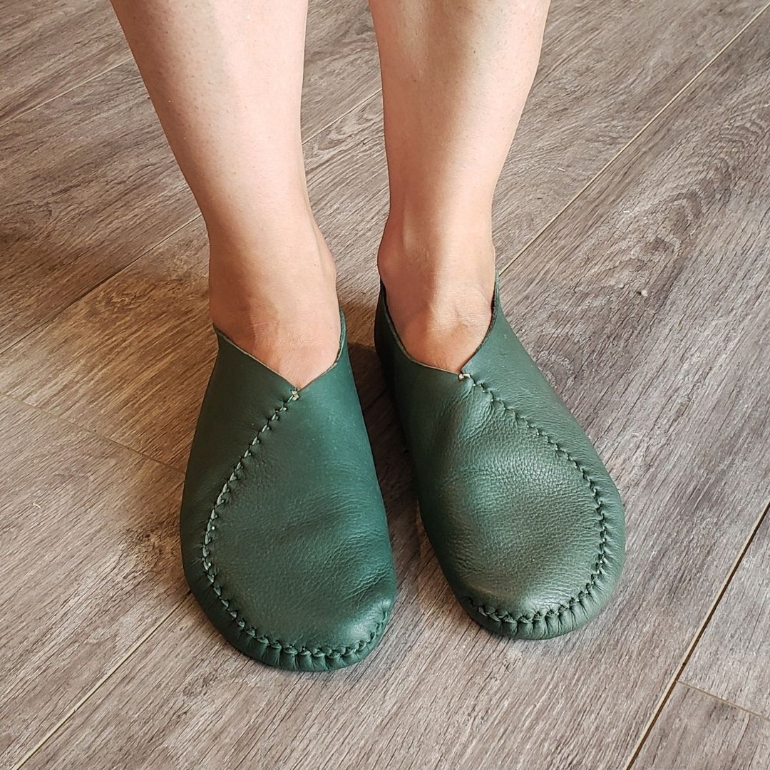 "Heart" Moccasins VIDEO + PDF Tutorial with Printable Patterns Earthingmoccasins