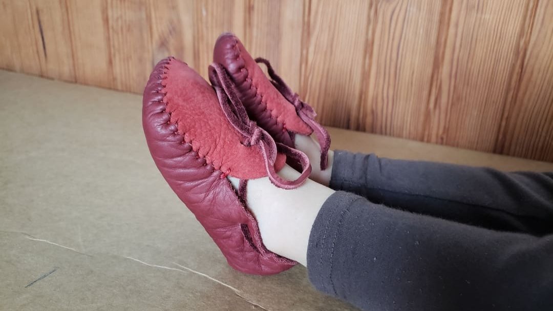 "Baby and Kids" Moccasins VIDEO + PDF Tutorial with Printable Patterns Earthingmoccasins