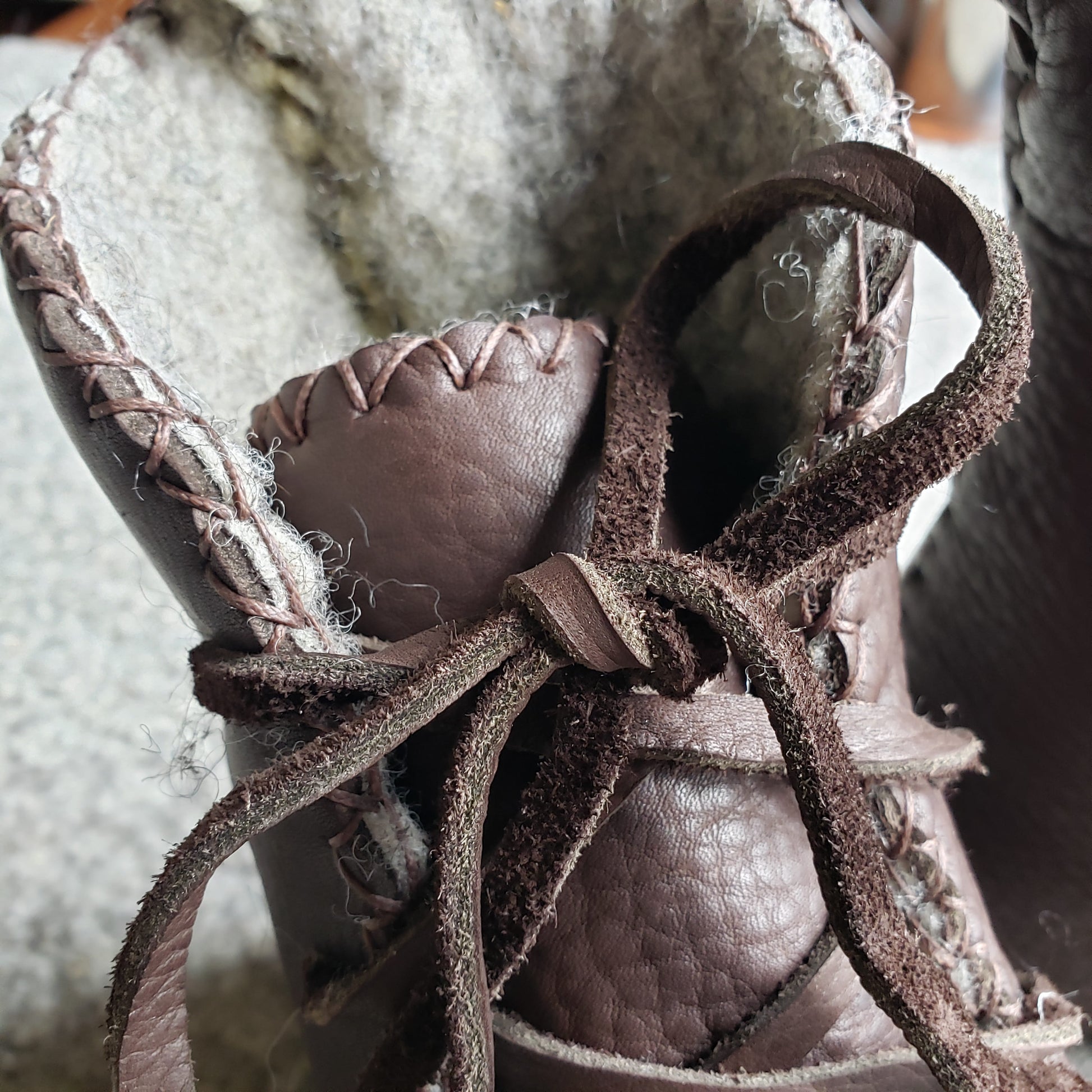 Barefoot-Boots Lined With Felt Wool