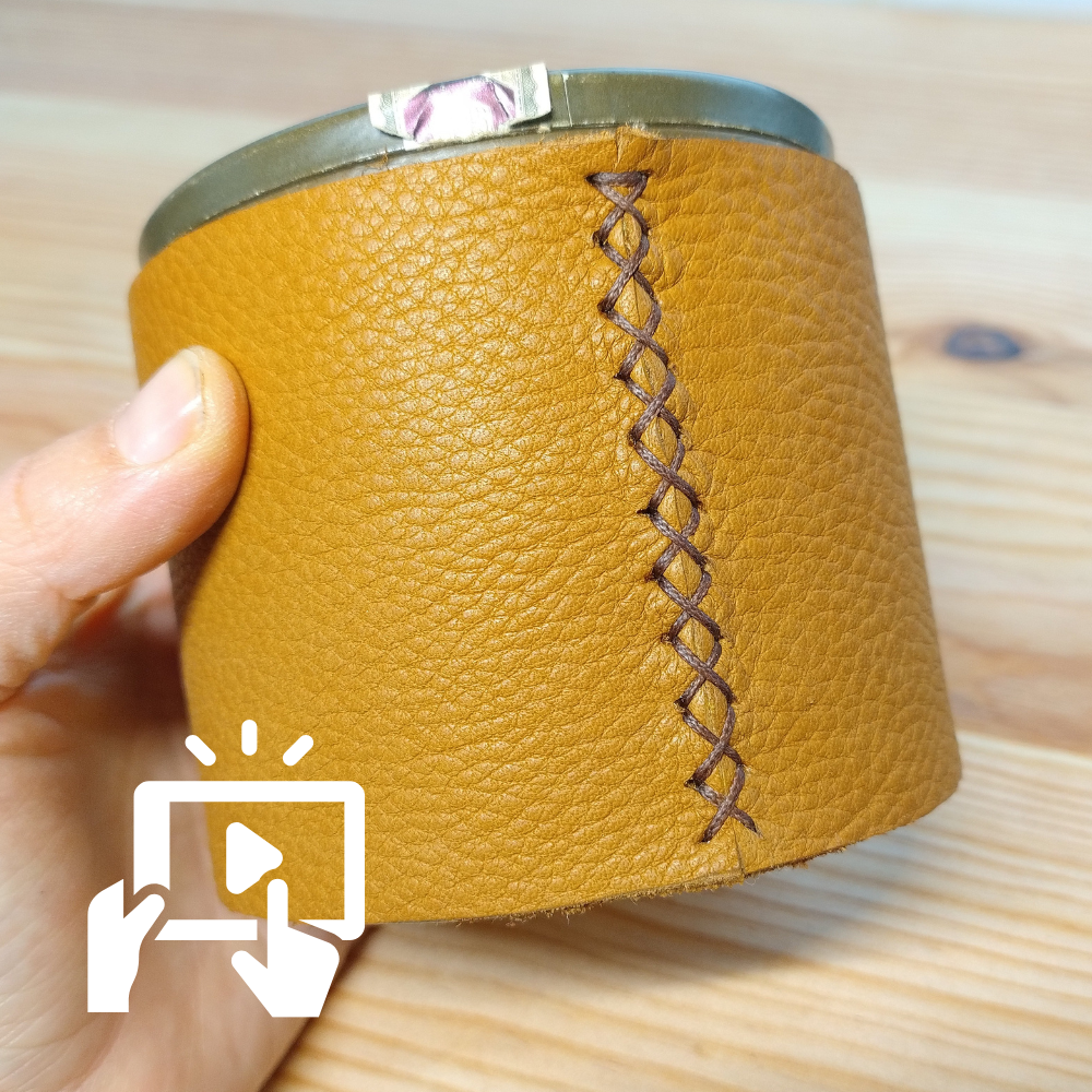 DIY Round Leather Cases - Tobacco Jar  - Bottle Cover