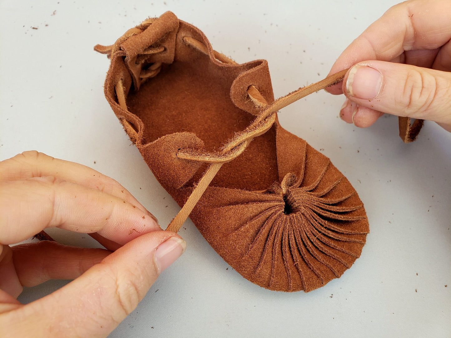 The "Sun" Sandals for Children and Baby / Soft Leather Barefoot-Shoes for Kids
