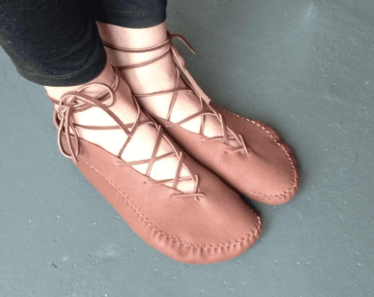 "The Summer" Moccasins / Custom-Made Barefoot Shoes Earthingmoccasins