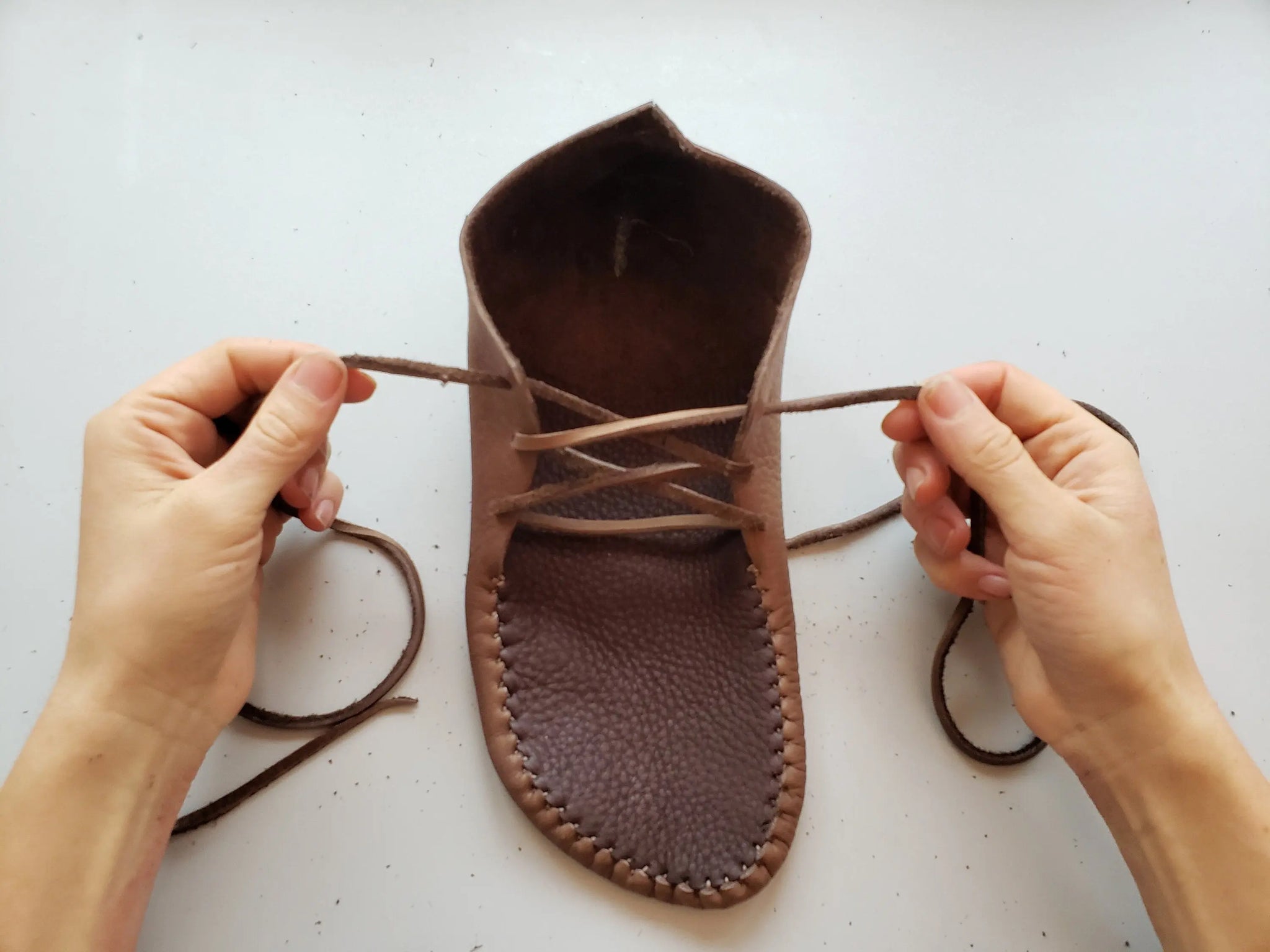 "The Runners" and "Laced-Up Boots" – Earthingmoccasins