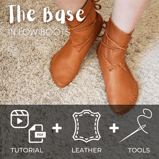 DIY Kit for  "The Base" - Low Boots Styles Earthingmoccasins