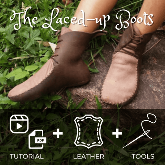 DIY Kit for "The Laced-Up Boots" Earthingmoccasins