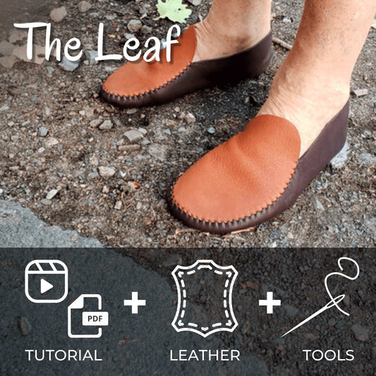 DIY Kit for Leaf Moccasins (in two colors) Earthingmoccasins
