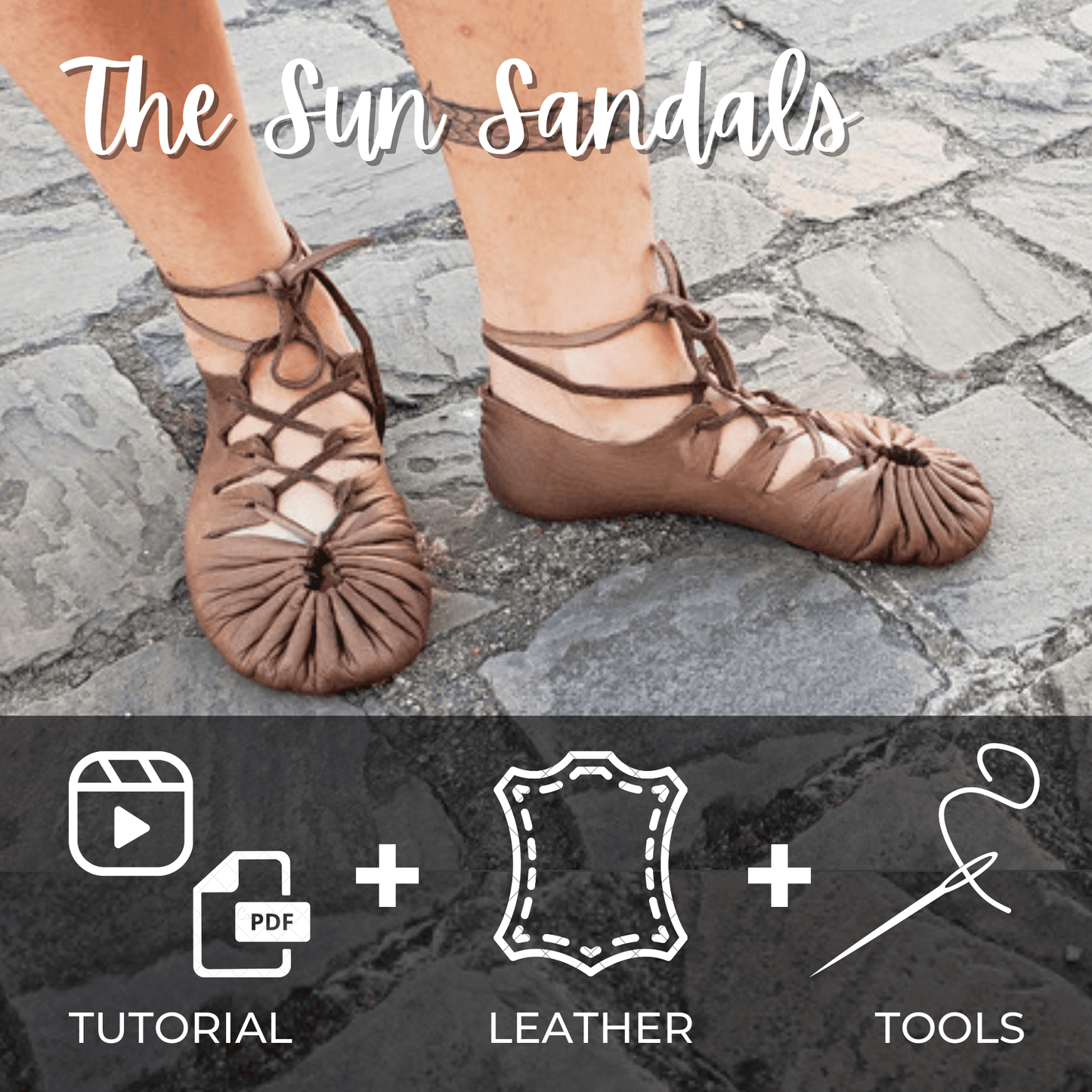 DIY KIT for the "Sun" Sandals Earthingmoccasins