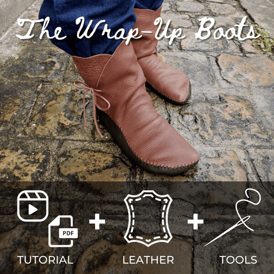 DIY Kit for the "Wrap-up Boots" Earthingmoccasins