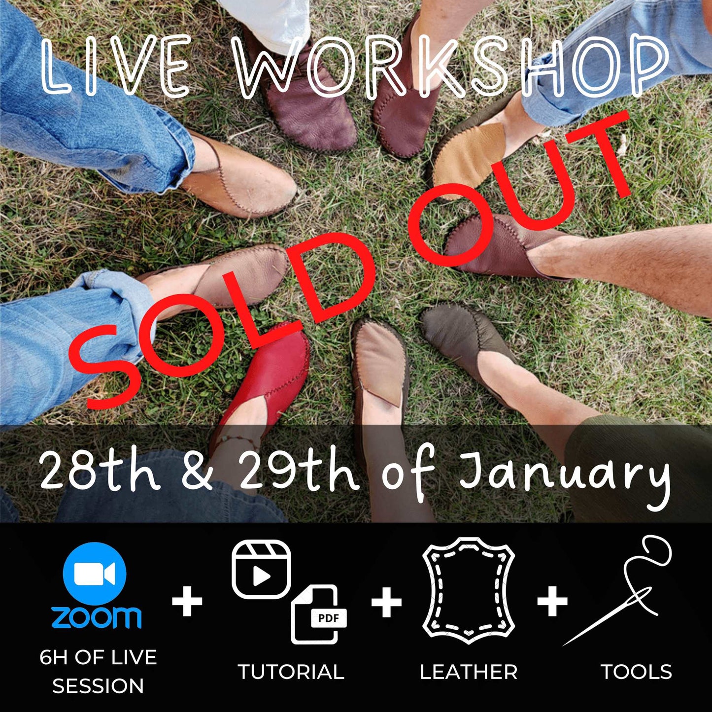 Live Online Workshop for Low Moccasins 28th and 29th of January Earthingmoccasins