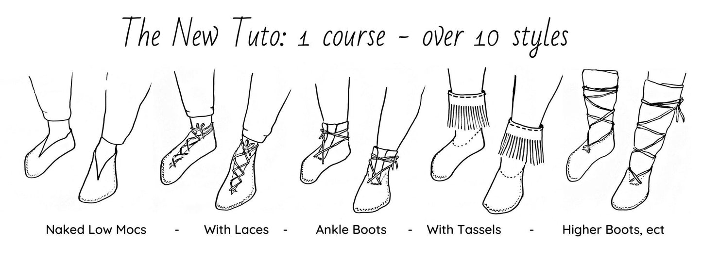 "The Base", 10-in-1 Video + PDF Tutorial about Pattern-Making Earthingmoccasins