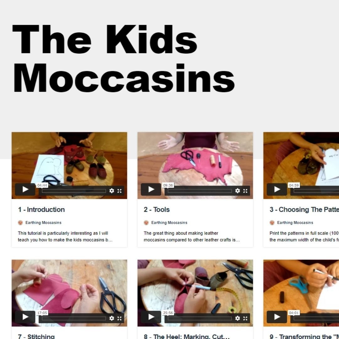 DIY Kit for Baby Moccasins Earthingmoccasins